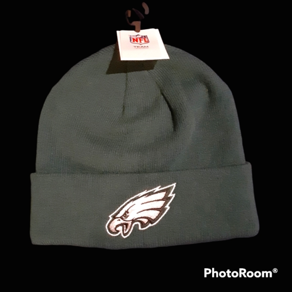 Philadelphia  Eagles Official Team Apparel Cuffed Beanie Knit Skull Cap Hat..